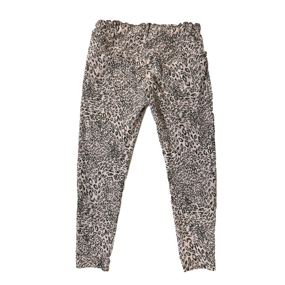 Levanté Leopard Print Jogger Pants Womens Medium Pink Boho AOP Made in Italy - Picture 4 of 8